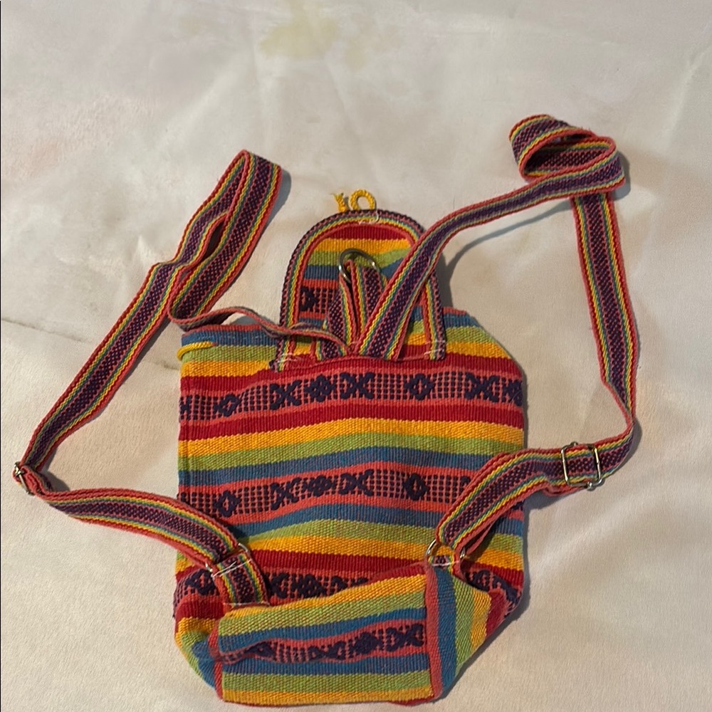 Colorful Striped Backpack - Picture 3 of 3